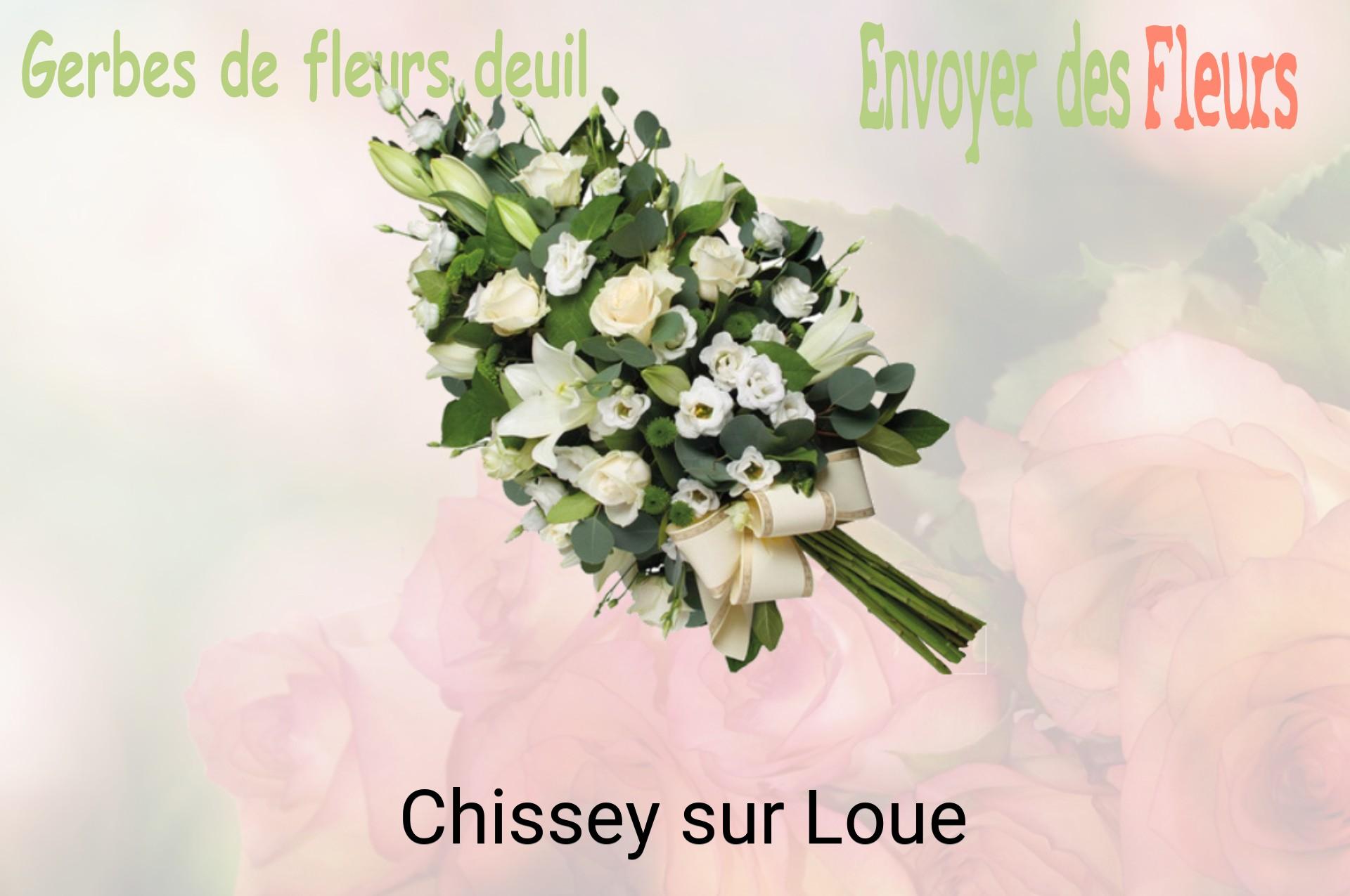 Gerbe de fleurs de deuil livrée à Chissey-sur-Loue